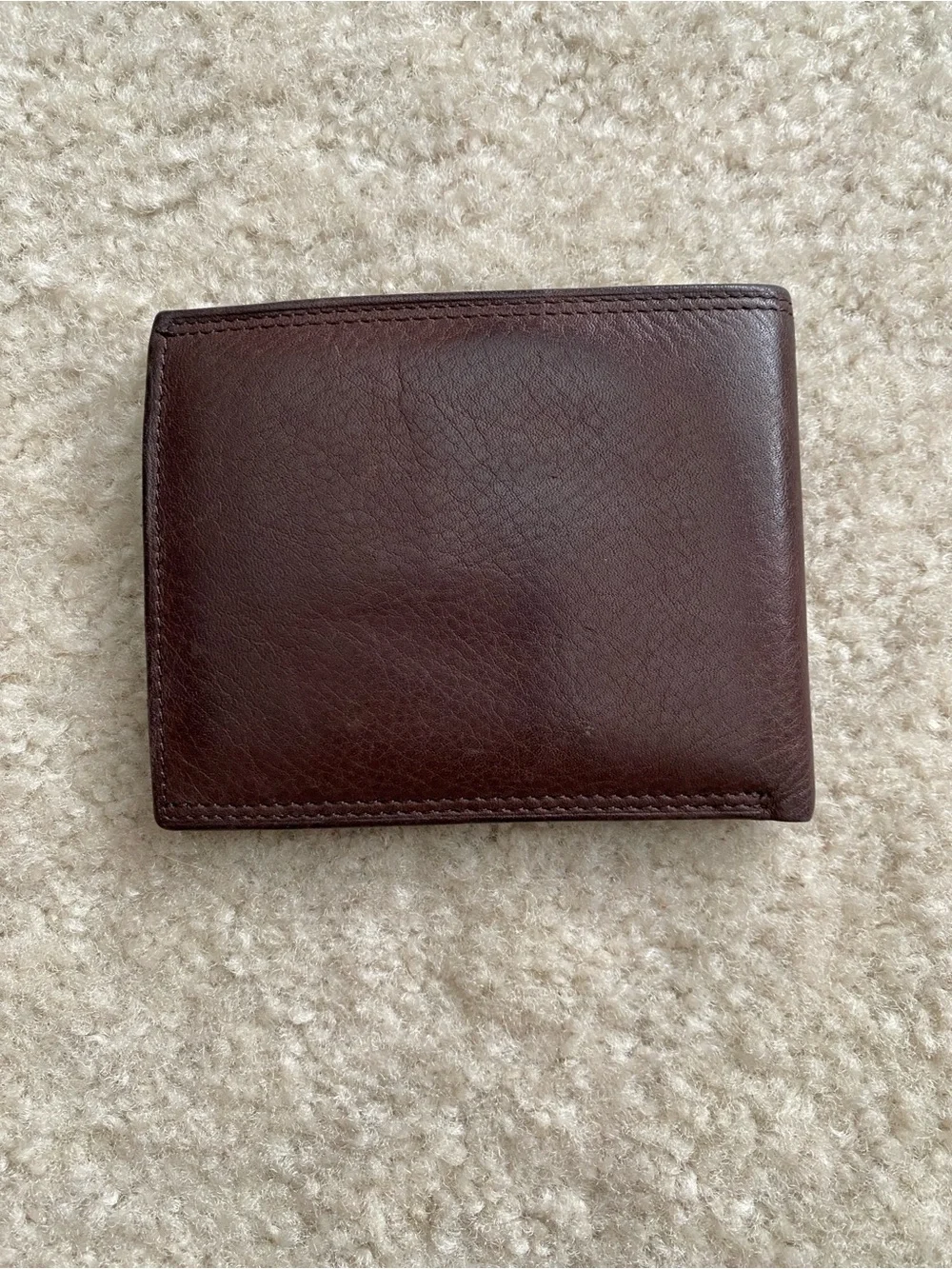 Fossil Men's Dark Brown Leather Bifold Wallet